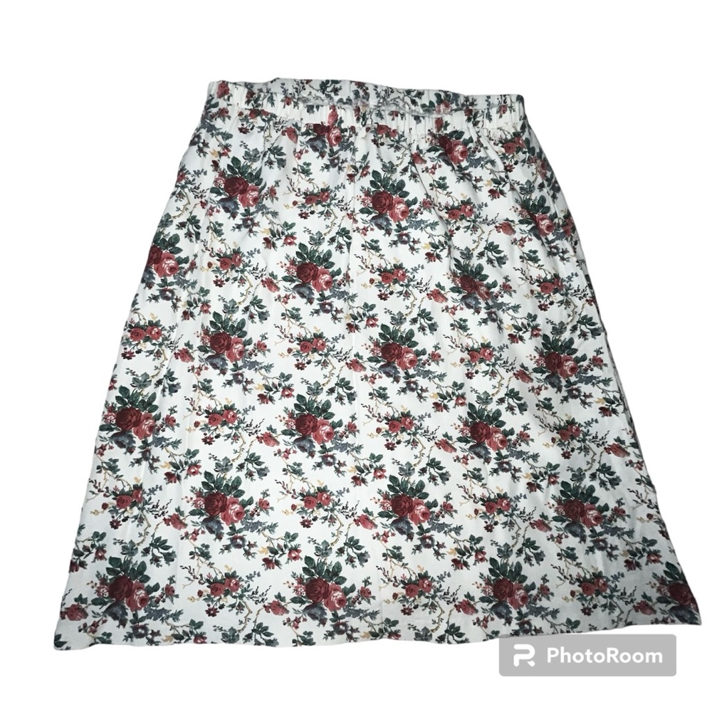 Vintage Midi Floral Skirt
